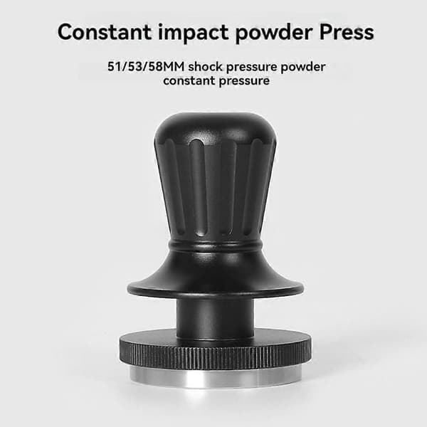 58mm Kaffetamper Konstant Kraft Pulvertamper Espresso Gängtamper Pulverpress Hammare Kaffedistributör