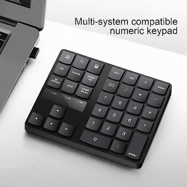 35 Tangenter Numerisk Knappsats Multifunktionell Uppladdningsbar Tyst Ergonomisk Halkskydd Bekväm Skrivning Extern 2.4GHz Trådlös Mini Numerisk Tangentbord Digital