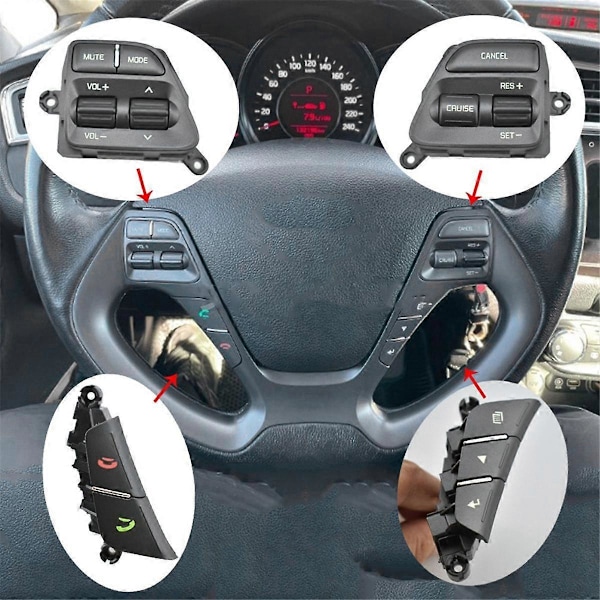 Til CERATO K3 /K3S Ceed JD 3 Multifunktionel Rat Modifikationsknap C