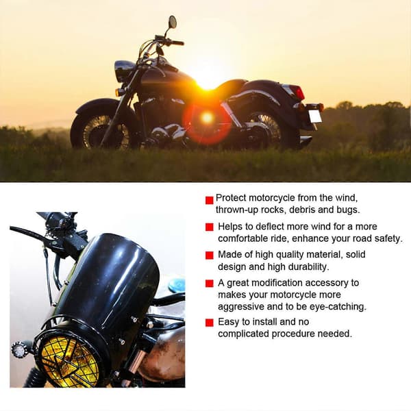 Universell Motorcykel Vindruta Vindskydd Vindavvisare
