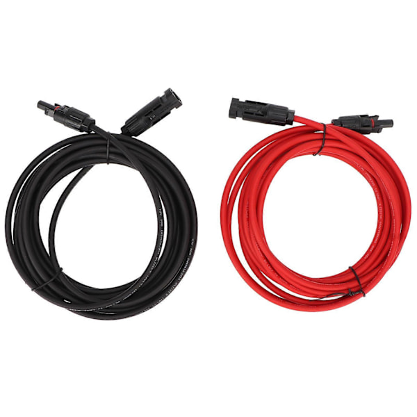 1 Pari 12AWG aurinkopaneelijohtoa liittimellä, aurinkoadapterin jatkojohto aurinkosähköjärjestelmään, 4 metriä