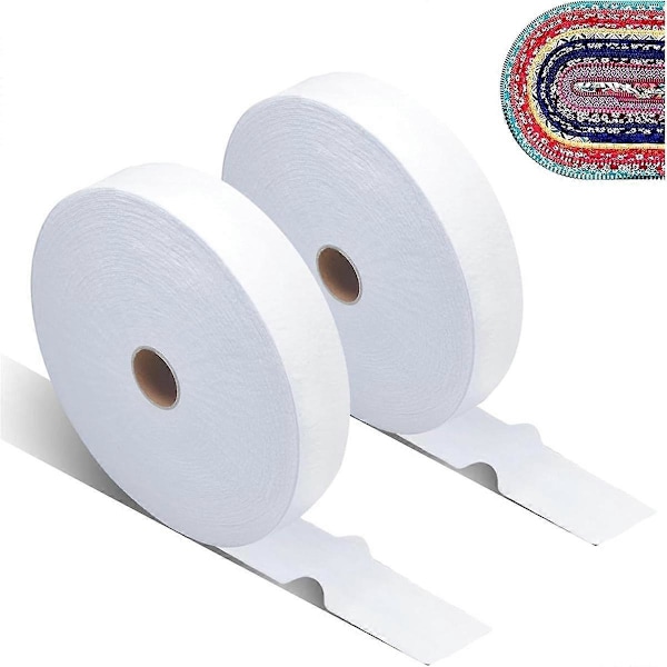 Quilting JellyRoll stof, 2 1/2 tommer bomuldsblanding uldvatruller til tæpper, punge (2 ruller) (2 1/2 tommer X 70 yards)