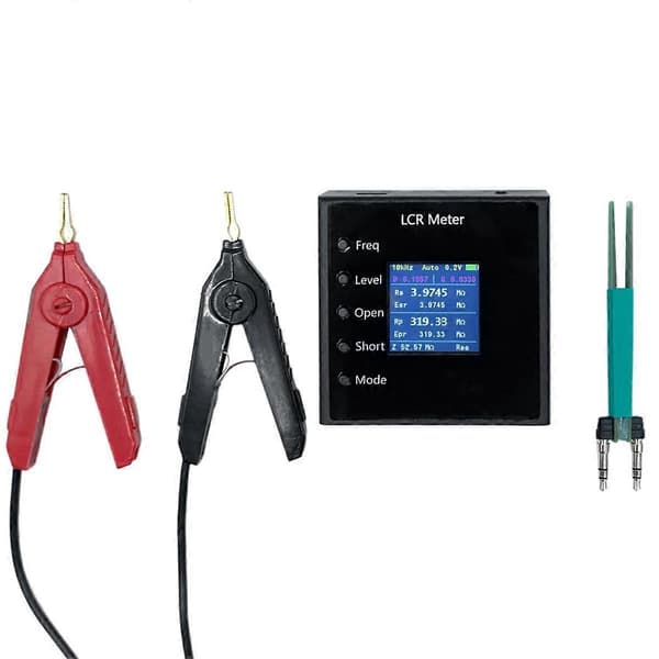 LCR- P1 100KLCR Tester 1.54in LCD LCR SMD Tester Resistans Kapacitans Induktans Kontinuitetstester
