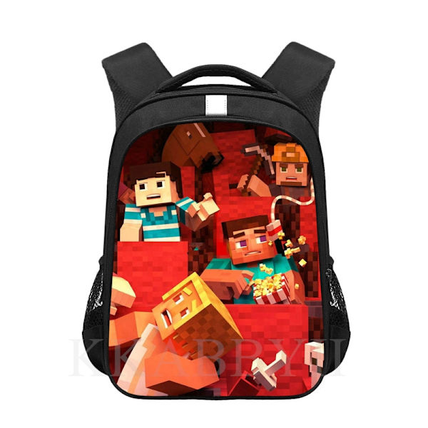 16 tum Mochila Barn Skolväska Barn Tecknad Anime Tryckt Skolväska Dark Grey