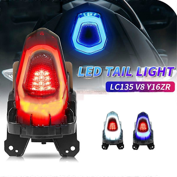 NY Motorcykel Stoppljus Baklampa för Y16ZR LC135 FI V8 R15 V3 R15 V4 R15M V4 Rött Ljus