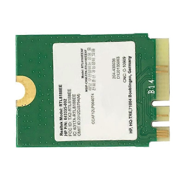 RTL8188EE AW-NE259NF 2.4G NGFF M2 802.11B/G 843336-001 150Mpbs Trådløst Netværkskort til Slimline 410 411 450 455