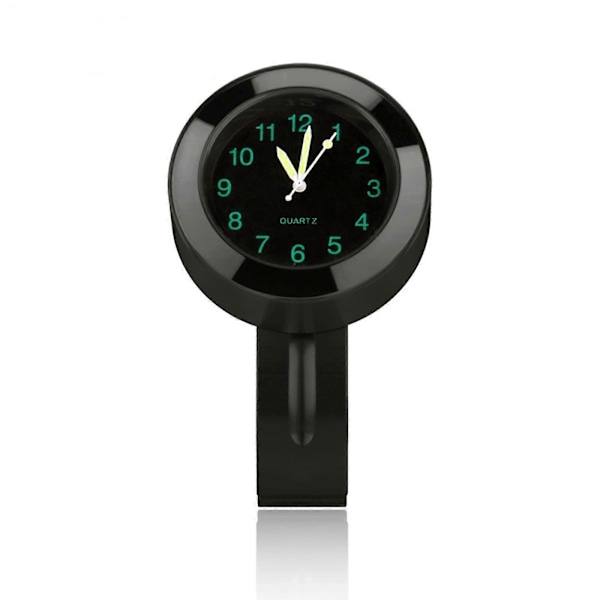 Motorsykkelstyreklokke, Universell Vanntett Motorsykkelstyre Monteringsklokke Urstyre black