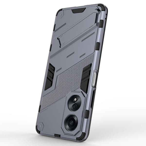 Skal för Oppo A58 4g PC+TPU Stötsäkert Stativ Mobilskal Dark Blue