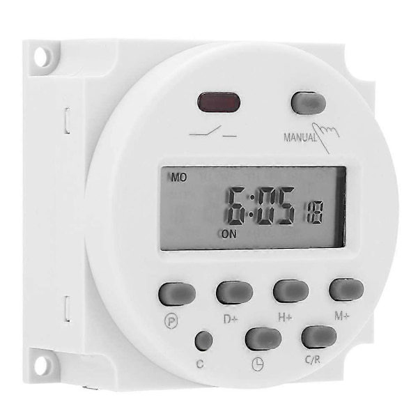 12V-programmerare, CN101A DC 12V Digital Programmerbar Timer Tidsbrytare med LCD för varmvattenberedare i hemmet
