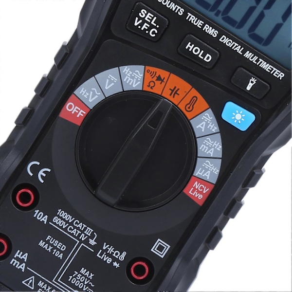 DM100B Digital Multimeter LCD Portabel Hög Precision Integrerad Industriell Brandsäker Voltmeter