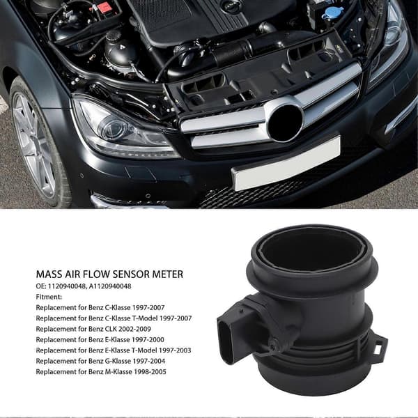 Masseluftmengdemåler Sensor 1120940048 Høy Presisjon MAF Sensor Erstatning for Benz CKlasse EKlasse