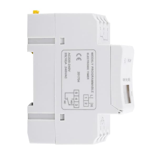 LCD Display Ugentlig Programmerbar Elektronisk Relæ Timer 16 ON og OFF Timer (AC220V)