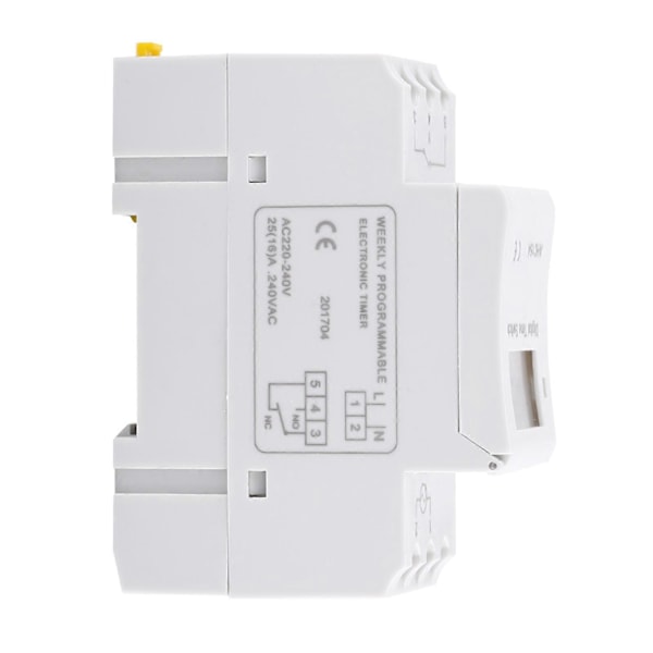 LCD Display Veckovis Programmerbar Elektronisk Relä Tid 16 PÅ och AV Timer (AC220V)
