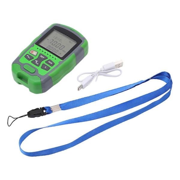 Optisk Fiber Effektmåler Optisk Kabel Tester ?70~+10dbm Digital Display Genopladelig 20MW