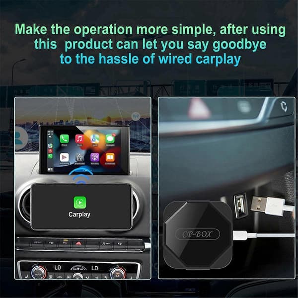 Trådløs Carplay Adapter Android Auto Bil Smart TV Boks Trådløs CarPlay Ekstern Modul