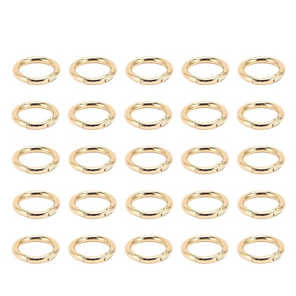 20 st Fjäderringlås Mode Elegant Innovativ DIY Koppar Fjäderringlås för Halsband Armband Fotlänkar Örhängen Guld