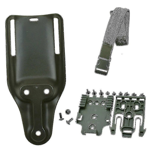 Taktiska Pistolhölster Tillbehör Qls Snabblåssystem Kit Universal Jakt Lågprofil Bältespaddel Benhölster Elastiskt Band Rem E green long set
