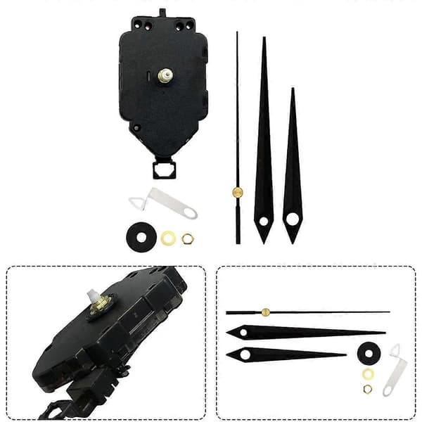 2 Set DIY Klockurverk Kit Pendelrörelse med Visare Quartz Klocka Reparationsdelar Ersättningsdelar I
