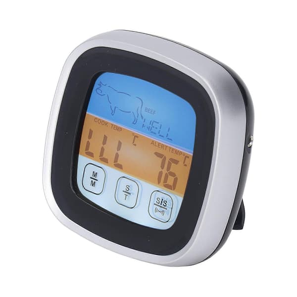 Digital Kötttermometer LED-Display Noggrann Mätning Kötttemperaturmätare för Kök