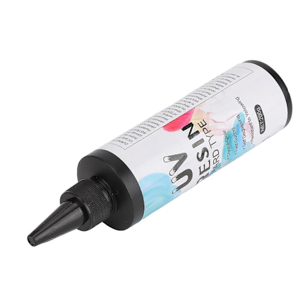 UV Resin Håndlaget DIY Transparent Farge Anti-gulning Hurtigherdende Klar UV Lim Lim for Håndverksdekorasjoner 200g