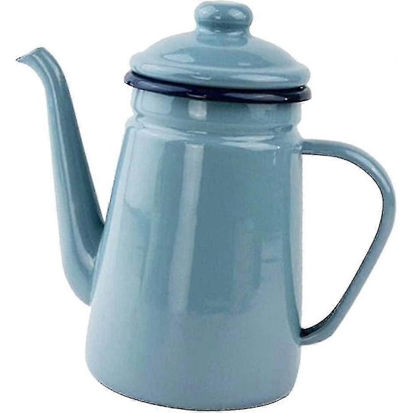 1000ml Emaljerad Tekanna Vintage Löst Te Kaffe Te Vattenkanna