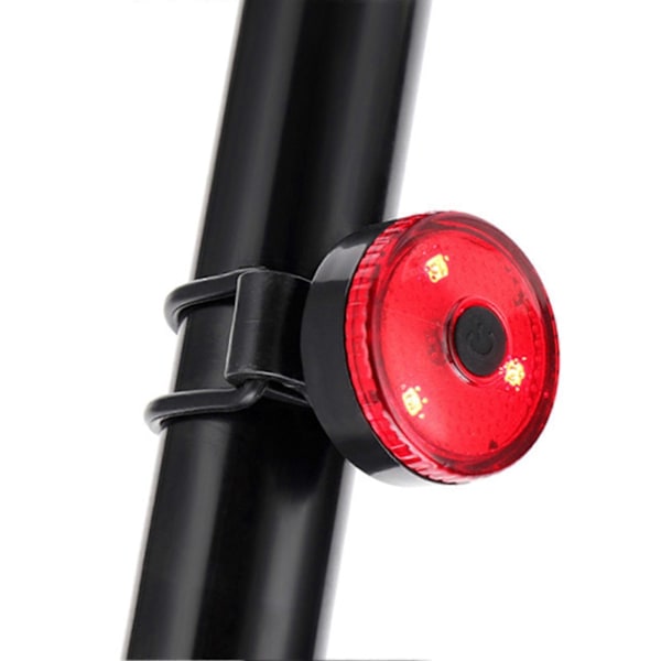 USB Uppladdningsbar Cykellampa Halkskydd Energibesparande Perfekt Passform Cykel Baklampa med Rem för Utomhusbruk