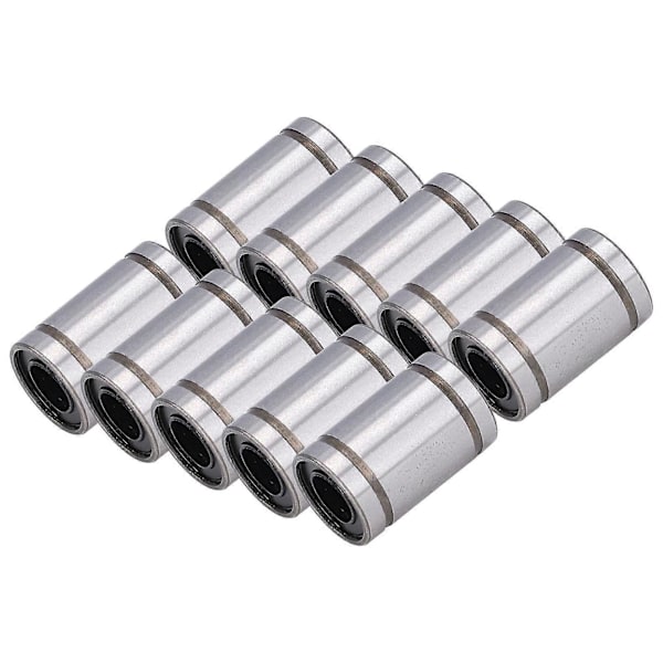 10 stk. Lineær bevegelseslager Sylinder Optiske akser Skyveknapp Testramme Reservedel ID 6mm OD 12mm LM6UU