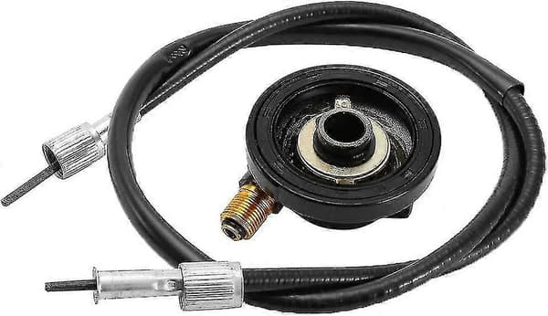 12 mm speedometerdrev med 100 cm kabel til GY6 50cc 150 cc scooterdele 1 sæt sort