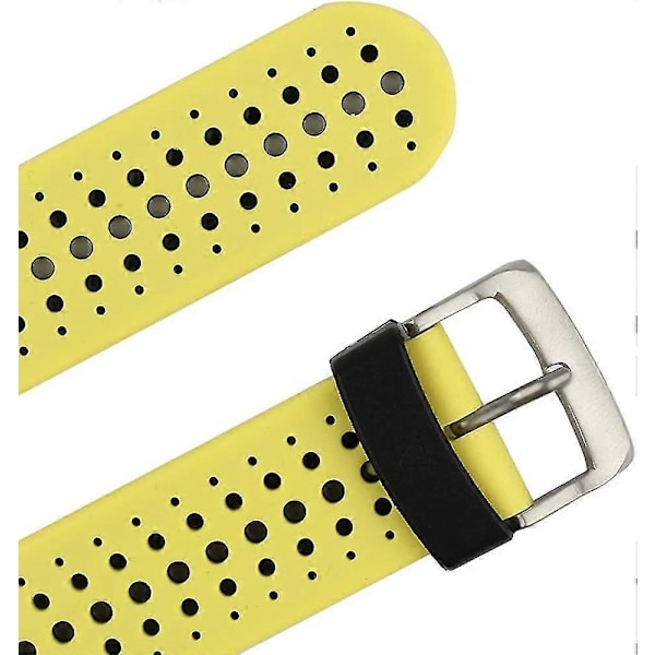 Korvaava älykellon ranneke Garmin Forerunner 220/230/235/620/630/735XT/235 Lite -kelloihin Yellow-Black