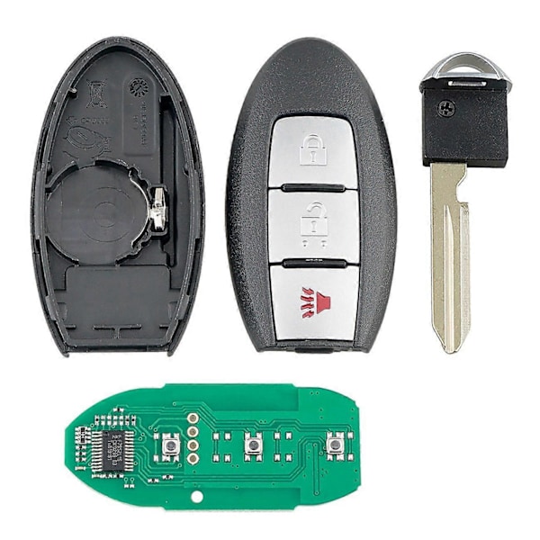 Smart bilnyckel fjärrkontroll 3 knappar 433Mhz ID46 Chip för Square CWTWBIU825