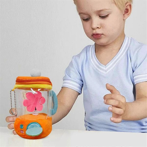 Plys Juicer Dukke Tegneserie Blomst Juicer Udstoppede Legetøj Plys Kammerat Snøre Roterende Legetøj Børn Sovende Dukke