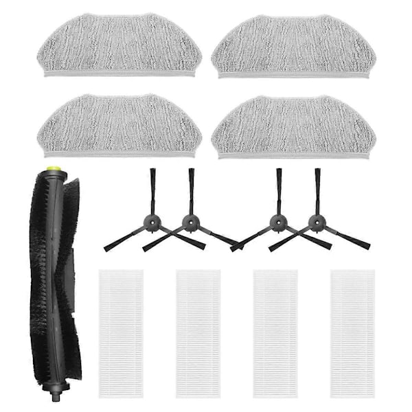 For 360 S10 / X100 / X100 Max Reservedeler Tilbehør Hovedsidebørste Filter Moppeklut