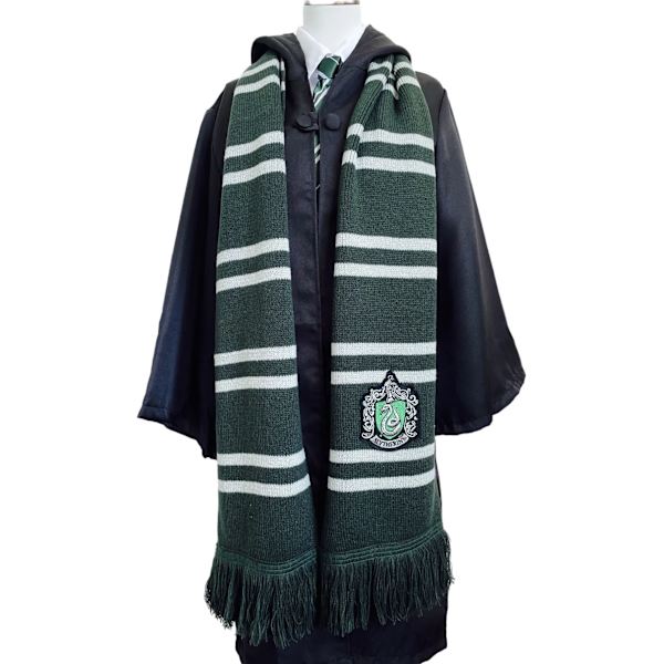 NY Harry Potter Halsduk Varm Tjock Slytherin Hogwarts College Badge Ravenclaw Hermione Gryffindor Tassel Halsduk Tillbehör Presenter Green