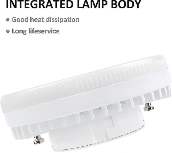 4-pack Gx53 LED-spotlight 9W Varmvit 3000K, 900lm, AC 230V, Ej dimbar