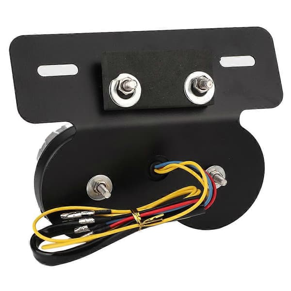 12V Rund Motorcykel LED Bremselygte Baglygte Universal Modificeret Tilbehør Røget Linse