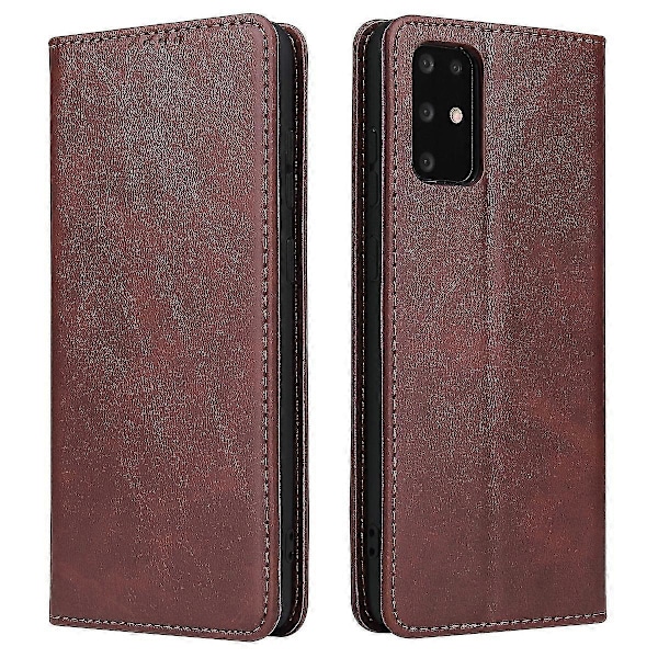 Samsung S20 Nahkainen Puhelinkotelo Brown