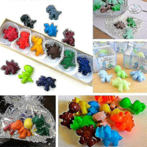 48 Silikone Chokoladeform Med Sød Lille Dinosaur Isbakkeform