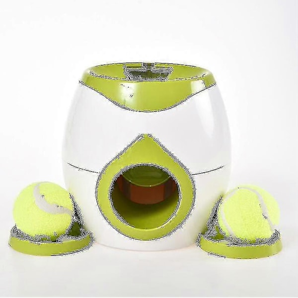 Hundleksak Tennisboll Husdjursboll Kastare Automatisk Tennisboll Kastare Hundleksak Matdispenser Grey