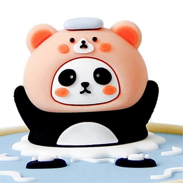 60 Min. Mekanisk Kjøkkentimer Panda Baderom Manuell Timer Matlaging Baking Timer Barn Brun