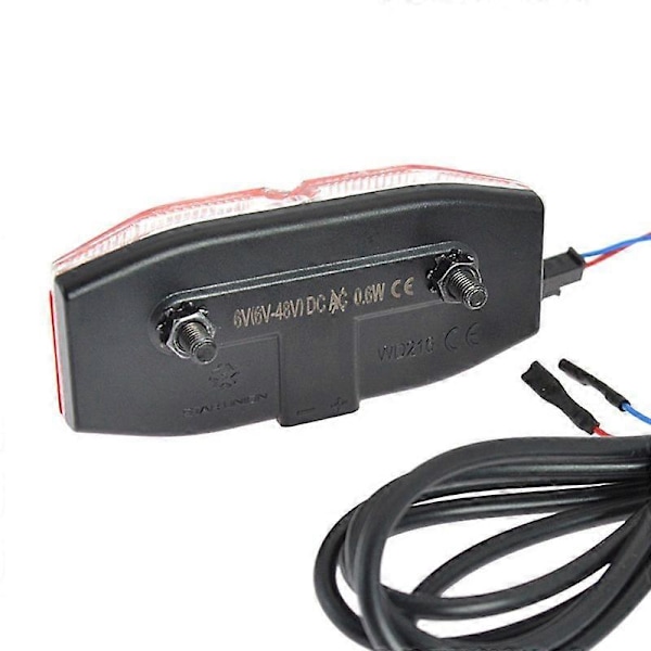 Sykkel E-sykkel Baklampe 6V-48V Elektrisk Sykkel Baklys E-sykkel LED Baklys Elektrisk Sykkel Varsellys