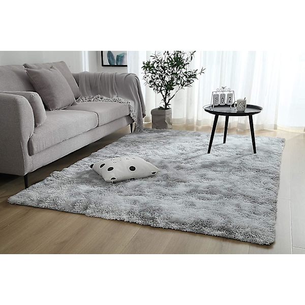 Tflycqsoft Modern Shaggy Matta 4x6.6 för Sovrum Vardagsrum Sovsal Barnrum Hem Dekorativ, Halksäker Plysch Fluffig Päls Area Mattor Bekväm Sjuksköterska