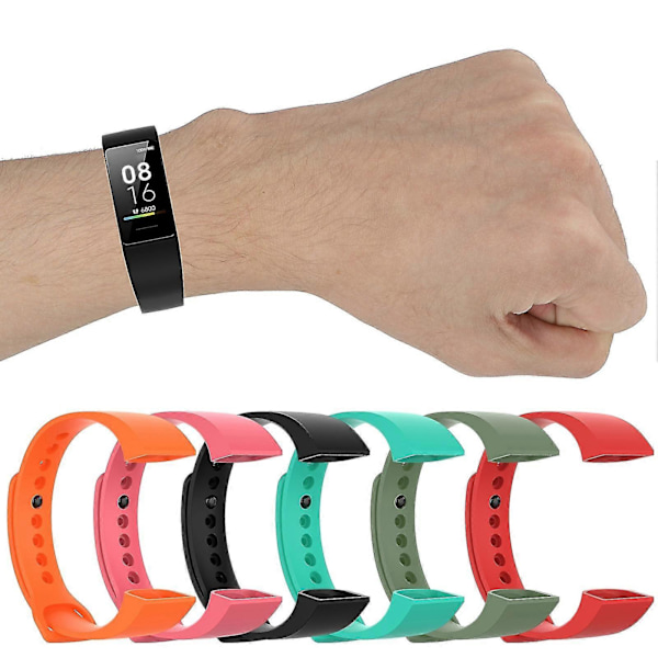 Armbandsrem Kompatibel Redmi/kompatibel Xiaomi Mi Band 4c Förtjockad Säker Tpu Ersättningsarmband Smart Klockarmband Kaesi White
