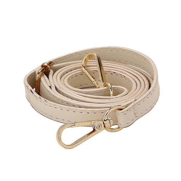 Justerbar Lång Läder Crossbody Axelväska Ersättningsrem Handväska Bälte Big Red Gold Button