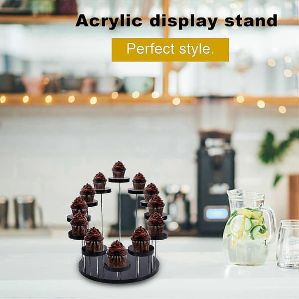 Cupcake Stativ Akryl Display Stativ For Smykker/kake Dessert Rack Bryllup Bursdagsfest Dekorasjon