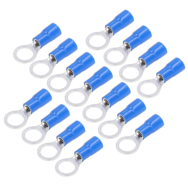 50 stk. isolerte ringkabelsko elektriske ledningsklemmer kobber AWG14?12 RV5.5?8