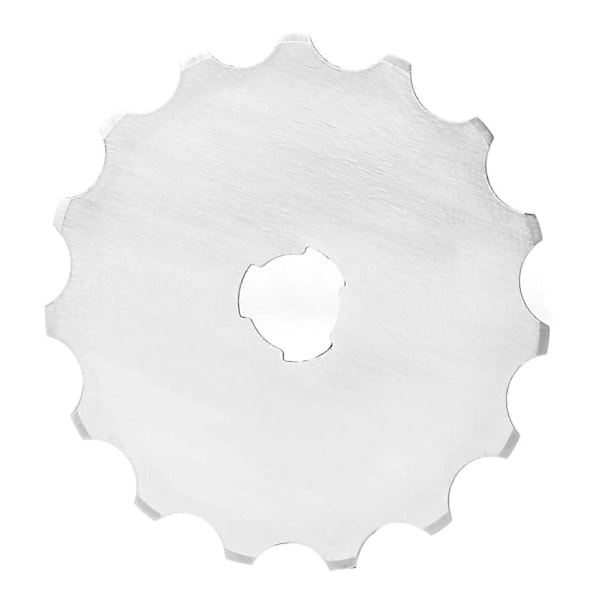 5 st 45mm Roterande skärblad med virkad kant för lappteknik Läder Tyg Pappersskärning
