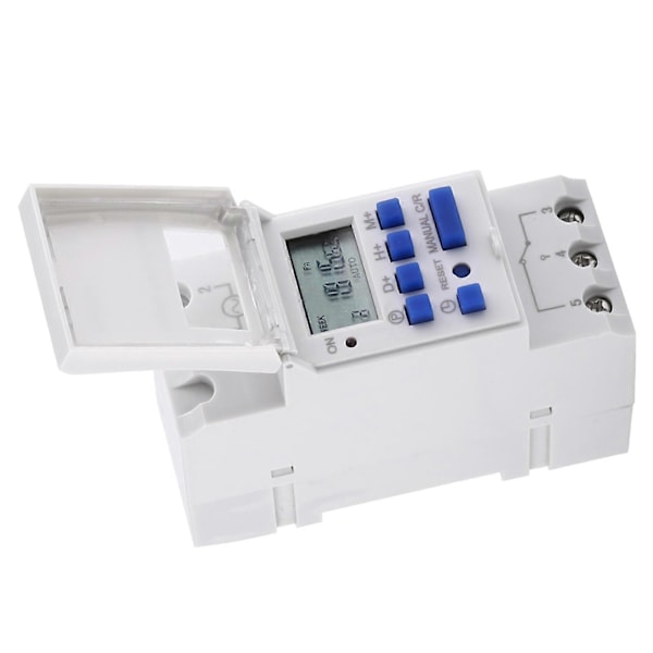 LCD Display Veckovis Programmerbar Elektronisk Relä Tid 16 PÅ och AV Timer (AC220V)