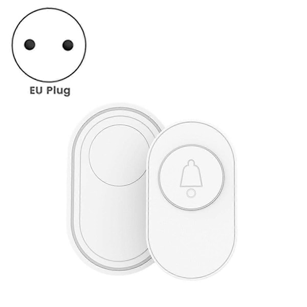 433MHz Trådløs Dørklokke Vandtæt Smart Home Dørklokke Sæt Natkamera Fluorescerende Ring Flash Sikkerhedsalarm EU Stik