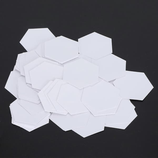 100 stk. PatchWork Skabelon Hex Papir Modelboard Quilting Syning Håndværk DIY Syværktøj (22mm Hex)