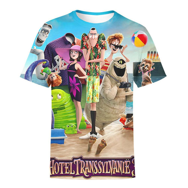Hotel Transylvania Barn Pojkar Kortärmad T-shirt Sommar Casual Tee Toppar style 3 5-6 Years